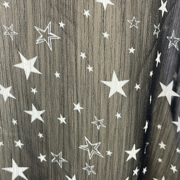 No Boundaries Black Sheer Top w/Stars, Cap Sleeves & Hi-Lo Hem- Size XXL (19) Jr - Picture 4 of 15